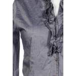 Klassische Bluse von caliban, in der Farbe Grau, andere Perspektive, Vorschaubild