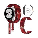 Smartwatch-Armband von Wigento, in der Farbe Rot, andere Perspektive, Vorschaubild