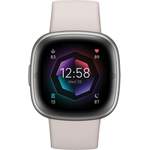 Smartwatch von fitbit by Google, in der Farbe Weiss, aus Aluminium, andere Perspektive, Vorschaubild
