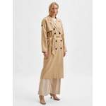 Trenchcoat von Selected Femme, in der Farbe Beige, aus Lyocell, andere Perspektive, Vorschaubild