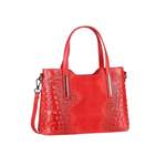 Ledertasche von ITALYSHOP24, in der Farbe Rot, aus Leder, andere Perspektive, Vorschaubild