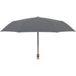Regenschirm von Doppler, in der Farbe Grau, aus Holz, andere Perspektive, Vorschaubild