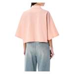 T-Shirt von Bottega Veneta, in der Farbe Rosa, aus Baumwolle, andere Perspektive, Vorschaubild