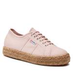 Espadrille von Superga, in der Farbe Rosa, aus Stoff, andere Perspektive, Vorschaubild