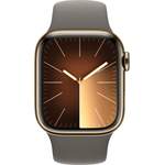 Smartwatch von Apple, in der Farbe Gold, aus Edelstahl, andere Perspektive, Vorschaubild