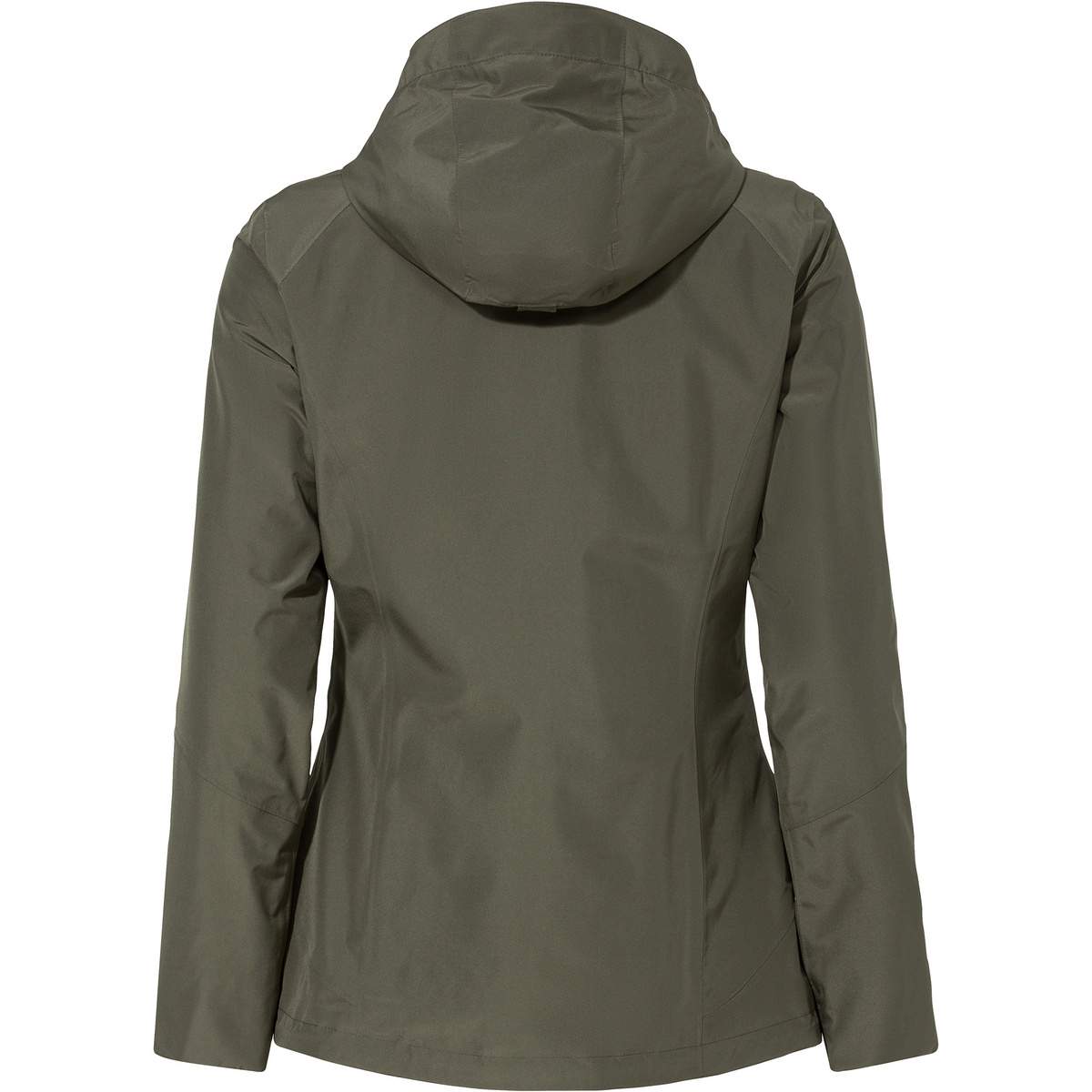 VAUDE Rosemoor 3in1 Giacca Doppia Donna | Impermeabile Antivento + Pile Interno | Cappuccio Removibile | Green Shape