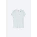 V-Shirt von CINQUE, in der Farbe Weiss, aus Baumwolle, andere Perspektive, Vorschaubild