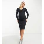 Umstandskleid von Vero Moda Maternity, in der Farbe Schwarz, aus Baumwolle, Vorschaubild
