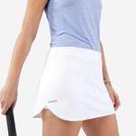Tennisrock von ARTENGO, in der Farbe Weiss, aus Polyester, andere Perspektive, Vorschaubild