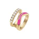 Fingerring von Guess, in der Farbe Gold, aus Edelstahl, andere Perspektive, Vorschaubild