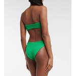 Bikini von Hunza G, in der Farbe Grün, aus Nylon, andere Perspektive, Vorschaubild