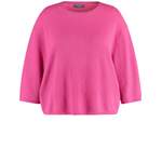 3/4 Arm-Pullover von SAMOON, in der Farbe Rosa, aus Jeans, andere Perspektive, Vorschaubild