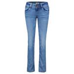 5-Pocket-Jeans, in der Farbe Blau, aus Polyester, Vorschaubild