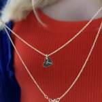 Herzkette von BELLYBIRD Jewellery, in der Farbe Silber, andere Perspektive, Vorschaubild
