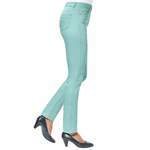 5-Pocket-Jeans von Ambria, in der Farbe Grün, aus Baumwolle, andere Perspektive, Vorschaubild