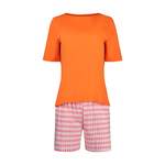 Pyjama von HUBER, in der Farbe Orange, andere Perspektive, Vorschaubild