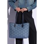 Shopper von kate spade new york, in der Farbe Blau, aus Jacquard, andere Perspektive, Vorschaubild