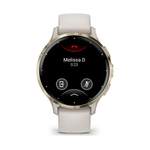 Smartwatch von Garmin, in der Farbe Weiss, aus Kunststoff, Vorschaubild