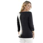 3/4 Arm-Pullover von Casual Looks, in der Farbe Schwarz, aus Baumwolle, andere Perspektive, Vorschaubild