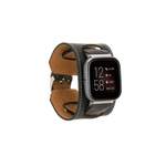 Smartwatch-Armband von Renna Leather, in der Farbe Grau, andere Perspektive, Vorschaubild
