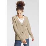 Strickjacke von Alife & Kickin, in der Farbe Beige, andere Perspektive, Vorschaubild