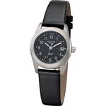 Damen-Armbanduhr von Regent, in der Farbe Schwarz, aus Metall, Vorschaubild