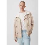 Kurzjacke von comma casual identity, in der Farbe Beige, aus Polyester, andere Perspektive, Vorschaubild