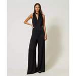 Jumpsuit von Twinset, in der Farbe Schwarz, aus Satin, andere Perspektive, Vorschaubild