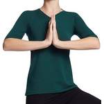 Yogatop von ESPARTO, in der Farbe Grün, andere Perspektive, Vorschaubild