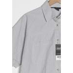 Klassische Bluse von AX Armani Exchange, in der Farbe Grau, aus Baumwolle, andere Perspektive, Vorschaubild