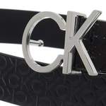 Gürtel von Calvin Klein, in der Farbe Schwarz, aus Leder, andere Perspektive, Vorschaubild