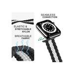 Smartwatch-Armband von Nalia, in der Farbe Schwarz, aus Nylon, andere Perspektive, Vorschaubild