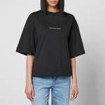 T-Shirt von Calvin Klein, in der Farbe Schwarz, aus Jeans, Vorschaubild