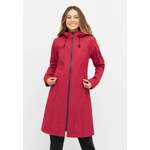 Regenjacke von Ilse Jacobsen, in der Farbe Rot, aus Polyester, andere Perspektive, Vorschaubild