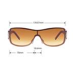 Sonstige Sonnenbrille von BEZLIT Eyewear, in der Farbe Braun, aus Kunststoff, andere Perspektive, Vorschaubild
