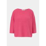 3/4 Arm-Pullover von comma casual identity, in der Farbe Rosa, aus Baumwolle, Vorschaubild