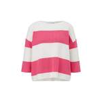 3/4 Arm-Pullover von comma casual identity, in der Farbe Rosa, aus Baumwolle, andere Perspektive, Vorschaubild