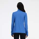 Laufshirt von New Balance, in der Farbe Blau, aus Polyester, andere Perspektive, Vorschaubild