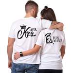 Print-Shirt von Couples Shop, in der Farbe Weiss, andere Perspektive, Vorschaubild