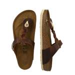 Sandale von Birkenstock, in der Farbe Beige, aus Leder, andere Perspektive, Vorschaubild