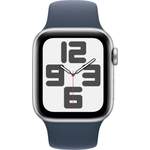 Smartwatch von Apple, in der Farbe Silber, aus Aluminium, andere Perspektive, Vorschaubild