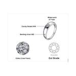 Verlobungsring von JewelryPalace, in der Farbe Silber, aus Glänzend, andere Perspektive, Vorschaubild