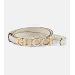 Ledergürtel von Gucci, in der Farbe Weiss, andere Perspektive, Vorschaubild