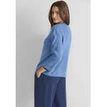 3/4 Arm-Pullover von Street One, in der Farbe Blau, aus Meliert, andere Perspektive, Vorschaubild