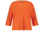 3/4 Arm-Pullover von SAMOON, in der Farbe Orange, aus Baumwolle, andere Perspektive, Vorschaubild