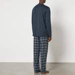 Pyjama von Emporio Armani Underwear, Mehrfarbig, aus Jacquard, andere Perspektive, Vorschaubild