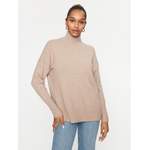 Rollkragenpullover von Only, in der Farbe Beige, aus Polyester, Vorschaubild