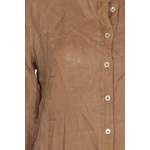 Klassische Bluse von caliban, in der Farbe Braun, aus Leinen, andere Perspektive, Vorschaubild
