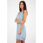 Sommerkleid von Alife and Kickin, in der Farbe Weiss, aus Denim, andere Perspektive, Vorschaubild