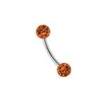 Piercing von Adelia´s, in der Farbe Orange, andere Perspektive, Vorschaubild